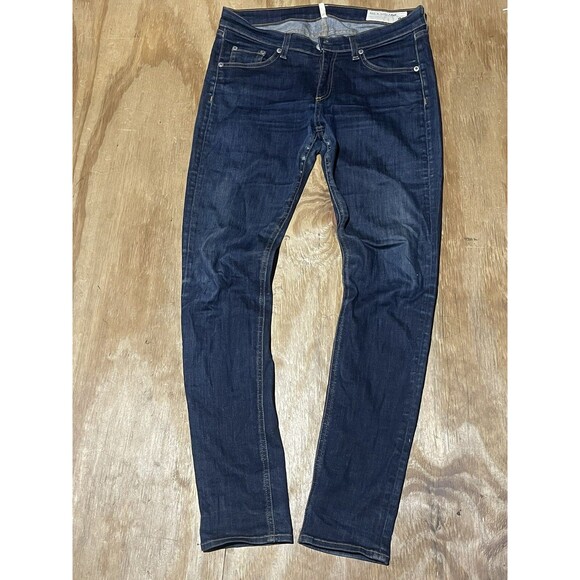RAG & BONE Jeans Womens 29 Woodford Heritage Skinny Ankle Blue @k9 #W1502K520 - Picture 3 of 12